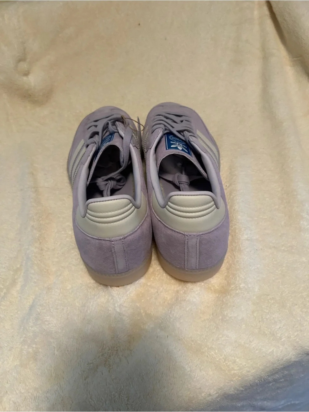 Adidas Samba OG Silver Dawn Lavender Suede Sneakers –New With Tags size Mens -14